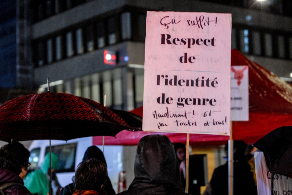 Manif' TDOR 2015 : Transgender Day of Remembrance / Journée du souvenir trans* - photos: Irina Popa