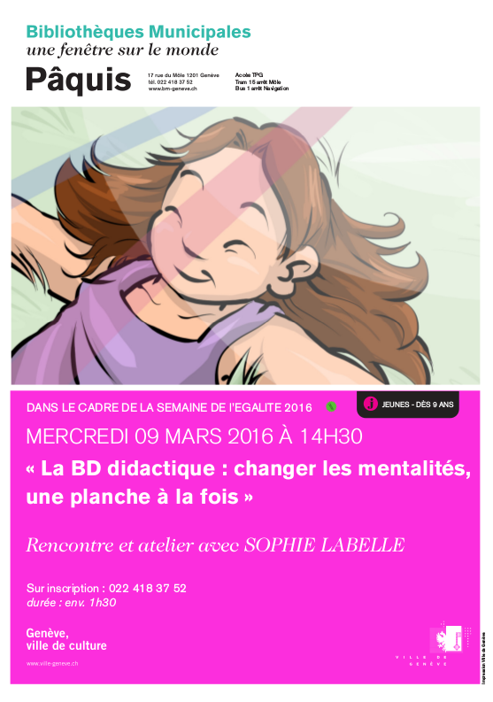 La BD didactique : changer les mentalités, une planche à la fois - Atelier avec Sophie Labelle