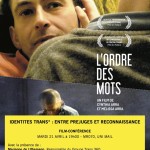 Identités Trans*: Entre préjugés et reconnaissance - Projection du film "l'Ordre des Mots" et débat