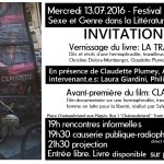  Vernissage: LA TRACE, dits et récits d'une hermaphrodite, travailleuse du sexe